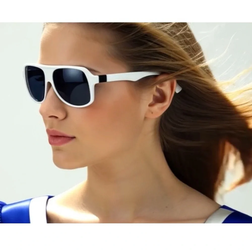 White Sunglasses Women Square Aviator Fashion Shades Female Style Lady Shape New